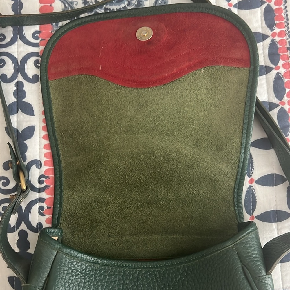 Vintage Dooney & Bourke leather and suede satchel - Picture 3 of 5